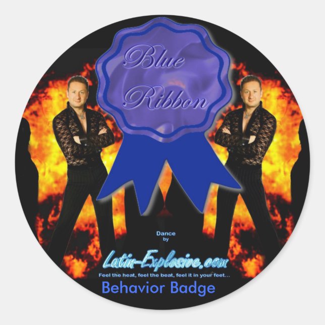 LE Blue Ribbon Behavior Stickers (Front)