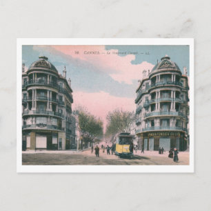 Le Boulevard Carnot, Cannes, France Vintage Postcard
