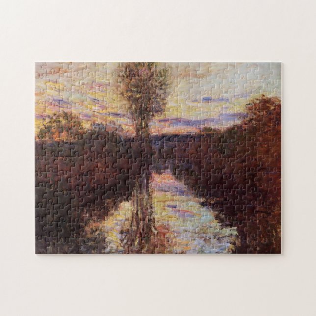 Le Bras de Mousseaux Evening Monet Fine Art Jigsaw Puzzle (Horizontal)