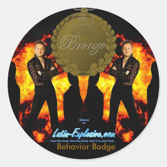 LE Bronze Badge Behavior Stickers (Front)