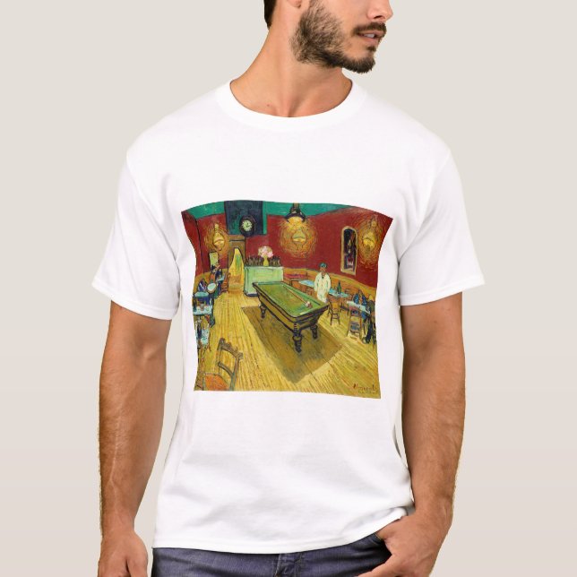 Le café de nuit (The Night Café) by Vincent van Go T-Shirt (Front)