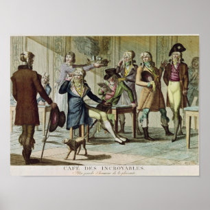 Le Cafe des Incroyables, 1797 Poster