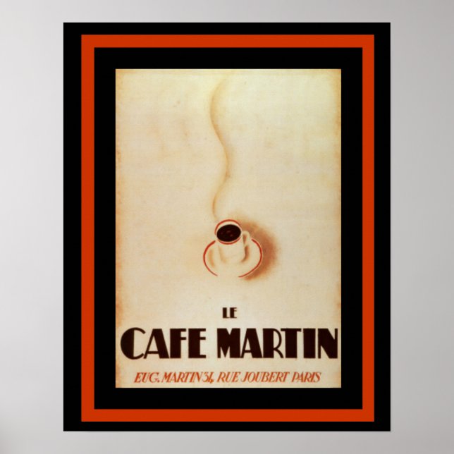 Le Cafe Martin 16 x 20  poster (Front)
