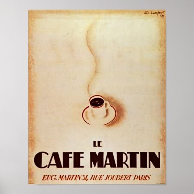Le Cafe Martin Poster (Front)