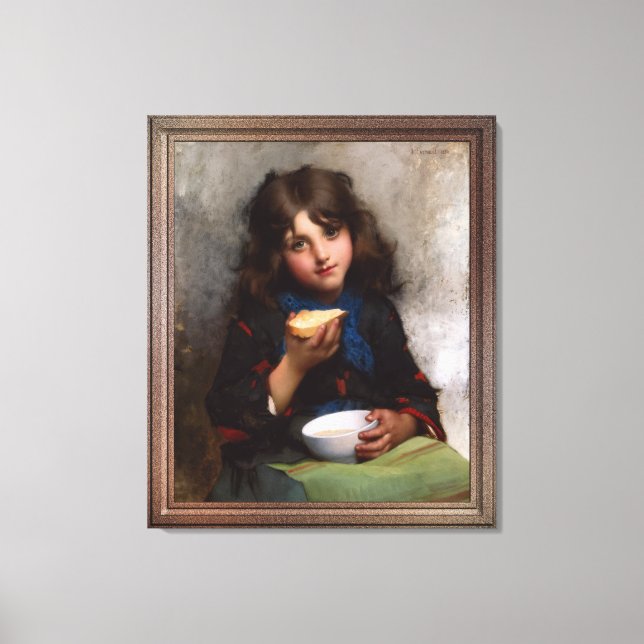 Le Casse-Croûte by Léon-Jean-Basile Perrault Canvas Print (Front)