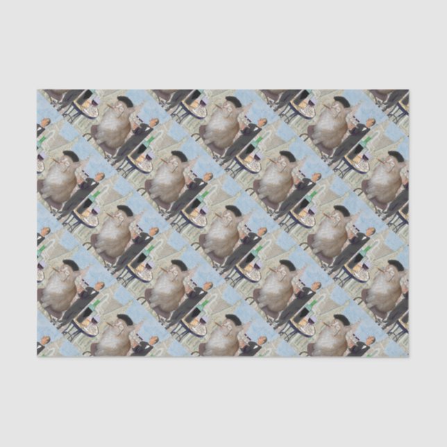 Le Cat du Cafe Tissue Paper (Front)