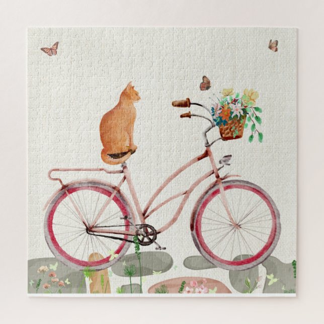 Le Chat à Vélo Puzzle (Vertical)
