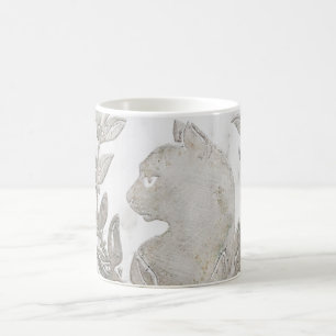 Le Chat d'Argent Carrara Marble & Silver Effect Coffee Mug