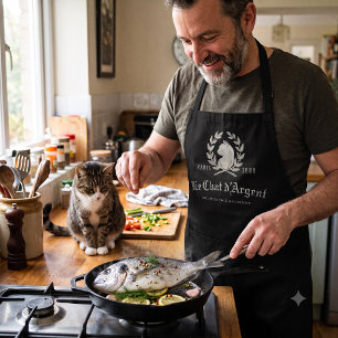Le Chat d'Argent Édition Noire Chef Apron
