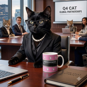 Le Chat d'Argent Power Cat Mug   Chic Parisian Bos