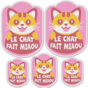 Le Chat Fait Miaou Cute French Orange Tabby