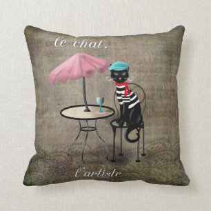 Le Chat, La Reine, L'artiste Cushion