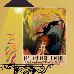 Le chat noir 1922 play poster henri desbarbieux 