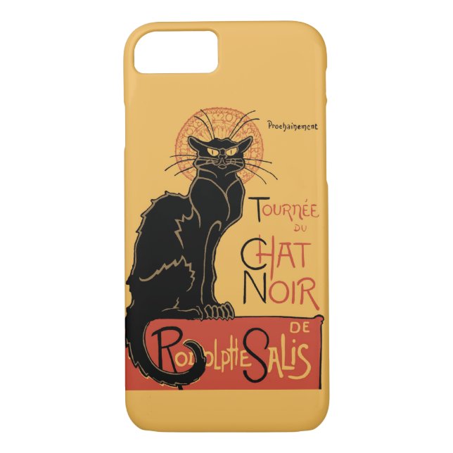 Le Chat Noir by Steinlen Case-Mate iPhone Case (Back)