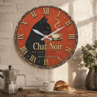 Le Chat Noir Café Vintage Black Cat Coffee Decor