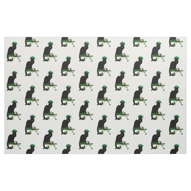 Le Chat Noir Clover St. Patrick's Day Fabric (Yard)