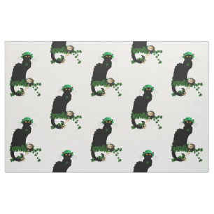 Le Chat Noir Clover St. Patrick's Day Fabric