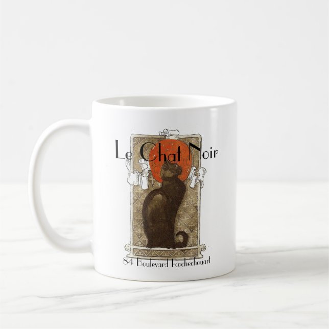 Le Chat Noir Coffee Mug (Left)