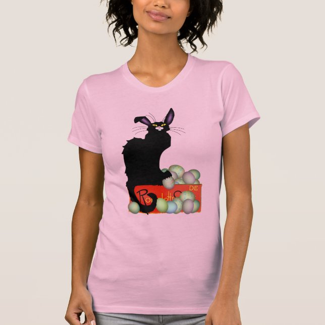 Le Chat Noir Easter Bunny Ears T-Shirt (Front)