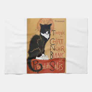 Le Chat Noir et Blanc Tea Towel