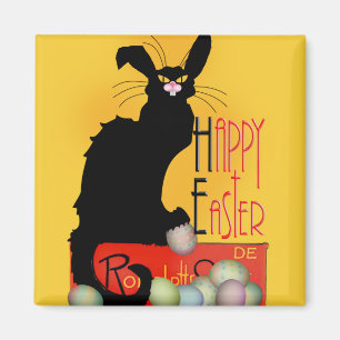 Le Chat Noir - Happy Easter Magnet