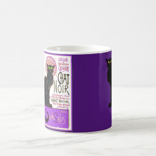 Le Chat Noir in Purple Coffee Mug