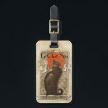 Le Chat Noir Luggage Tag<br><div class="desc">Vintage Parisian Poster art of Le Chat Noir</div>