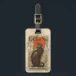 Le Chat Noir Luggage Tag<br><div class="desc">Vintage Parisian Poster art of Le Chat Noir</div>