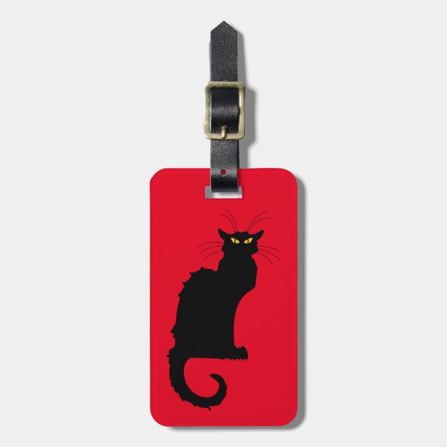 Le Chat Noir Luggage Tag (Front Vertical)