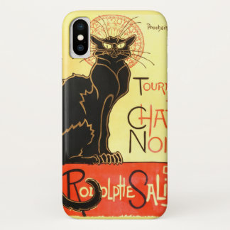 Le chat noir,Original billboard iPhone X Case