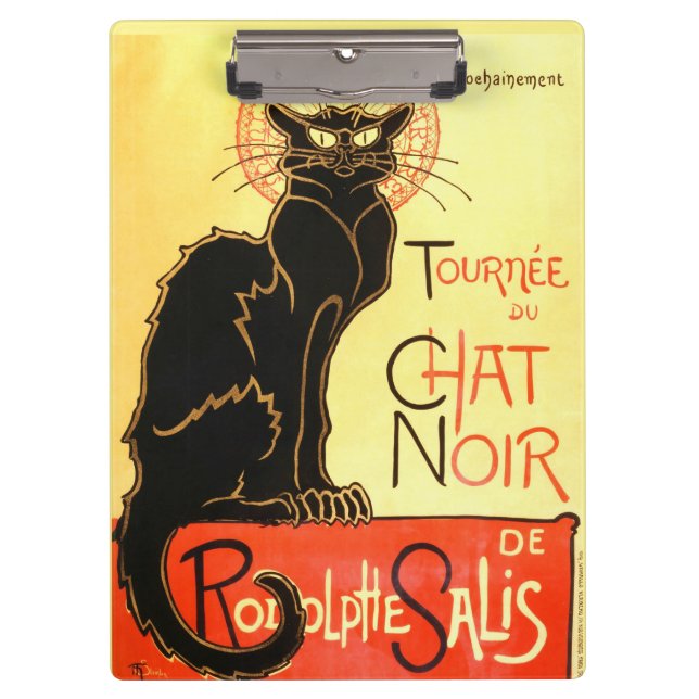 Le chat noir,Original billboard Clipboard (Front)