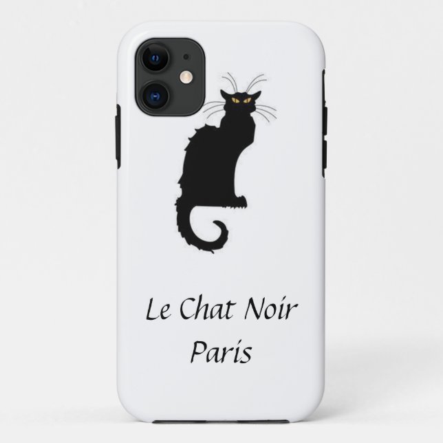 Le Chat Noir Paris iPhone Cover (Back)