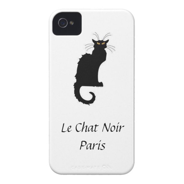 Le Chat Noir Paris iPhone Cover (Back)