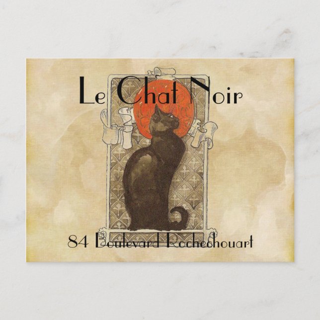 Le Chat Noir Postcard (Front)