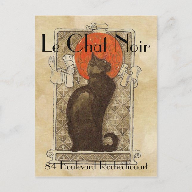 Le Chat Noir Postcard (Front)