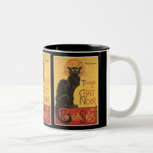 LE CHAT NOIR PRINT Two-Tone COFFEE MUG