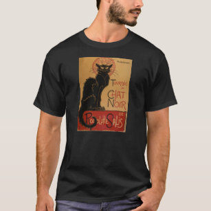 Le Chat Noir T Shirts Shirt Designs Zazzle Uk