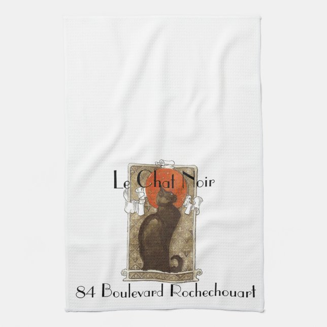 Le Chat Noir Tea Towel (Vertical)