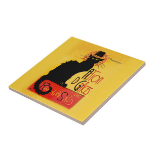 Le Chat Noir Thanksgiving and Pilgrim Turkey Tile