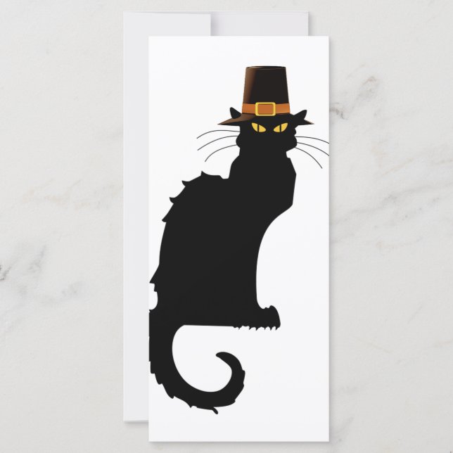 Le Chat Noir Thanksgiving Pilgrim Hat (Front)