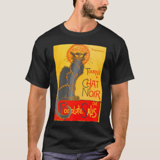 Le Chat Noir The Black Cat Art Nouveau     T-Shirt