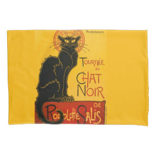 Le Chat Noir The Black Cat Pillowcase