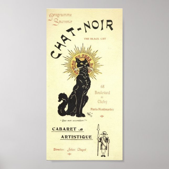 Le Chat Noir The Black Cat Poster (Front)