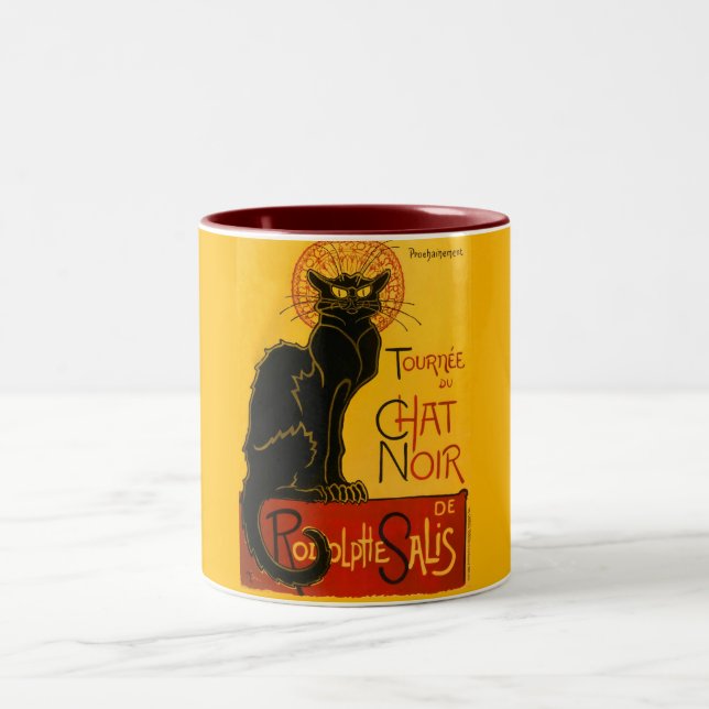 Le Chat Noir The Black Cat Two-Tone Coffee Mug (Center)