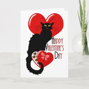 Le Chat Noir Valentine's Day Holiday Card