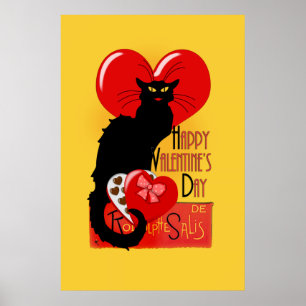 Le Chat Noir Valentine's Day Poster