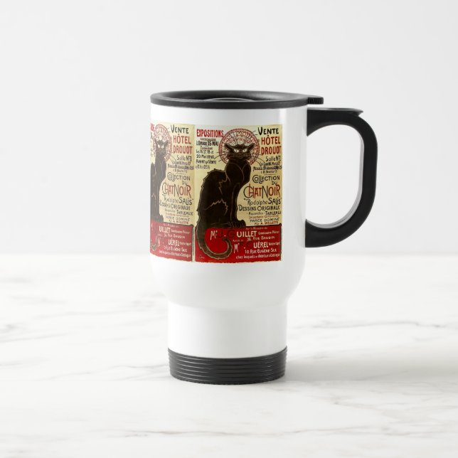 Le Chat Noir, Vente Hôtel Drouot Travel Mug (Right)
