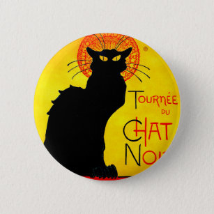 Le Chat Noir Vintage 6 Cm Round Badge