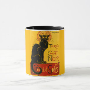 Le Chat Noir Vintage Black Cat Art Nouveau Retro Mug