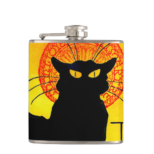 Le Chat Noir Vintage Hip Flask